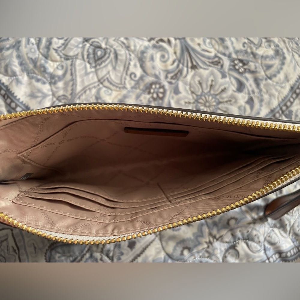 Michael Kors Beige Monogram Clutch / wristlet - Picture 3 of 4